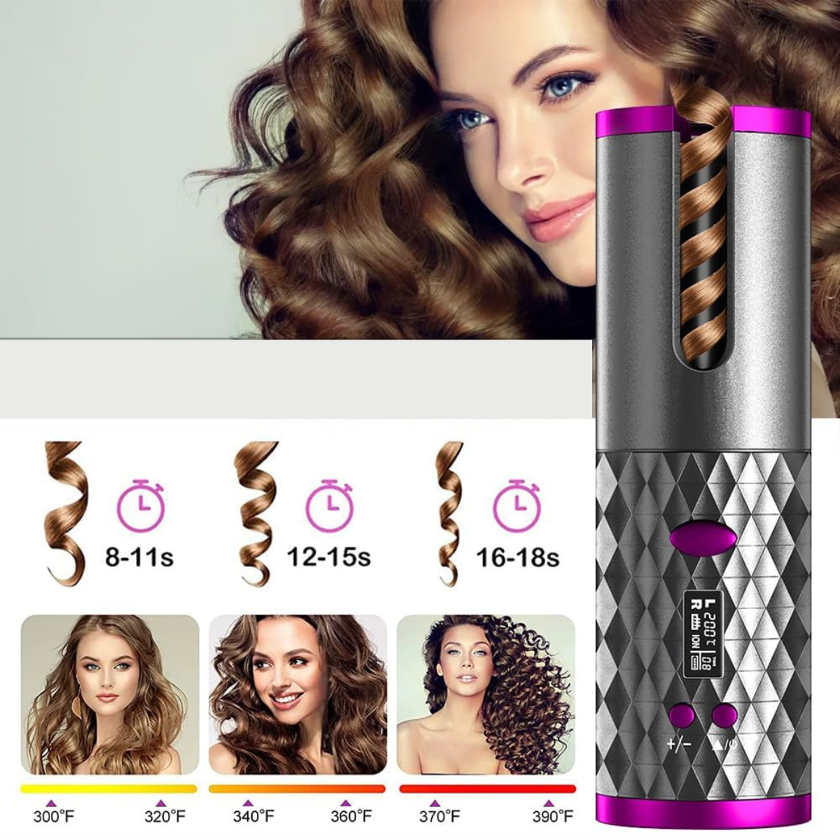 Rizador Premium Black Edition Inalámbrico