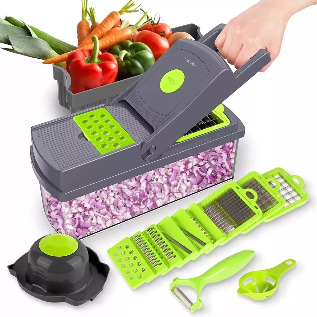 Cortador De Verduras Mandolina 12 En 1