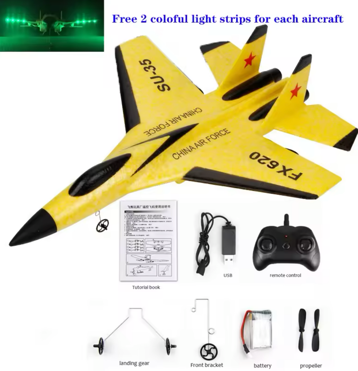 Avión Control Remoto Planeador Acrobátic Para Niños y Adultos