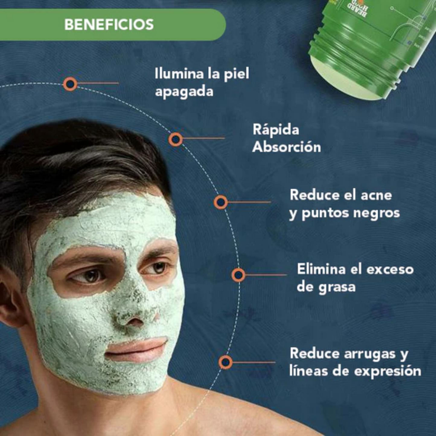 MASCARILLA DE TE VERDE EN BARRA GUANJING