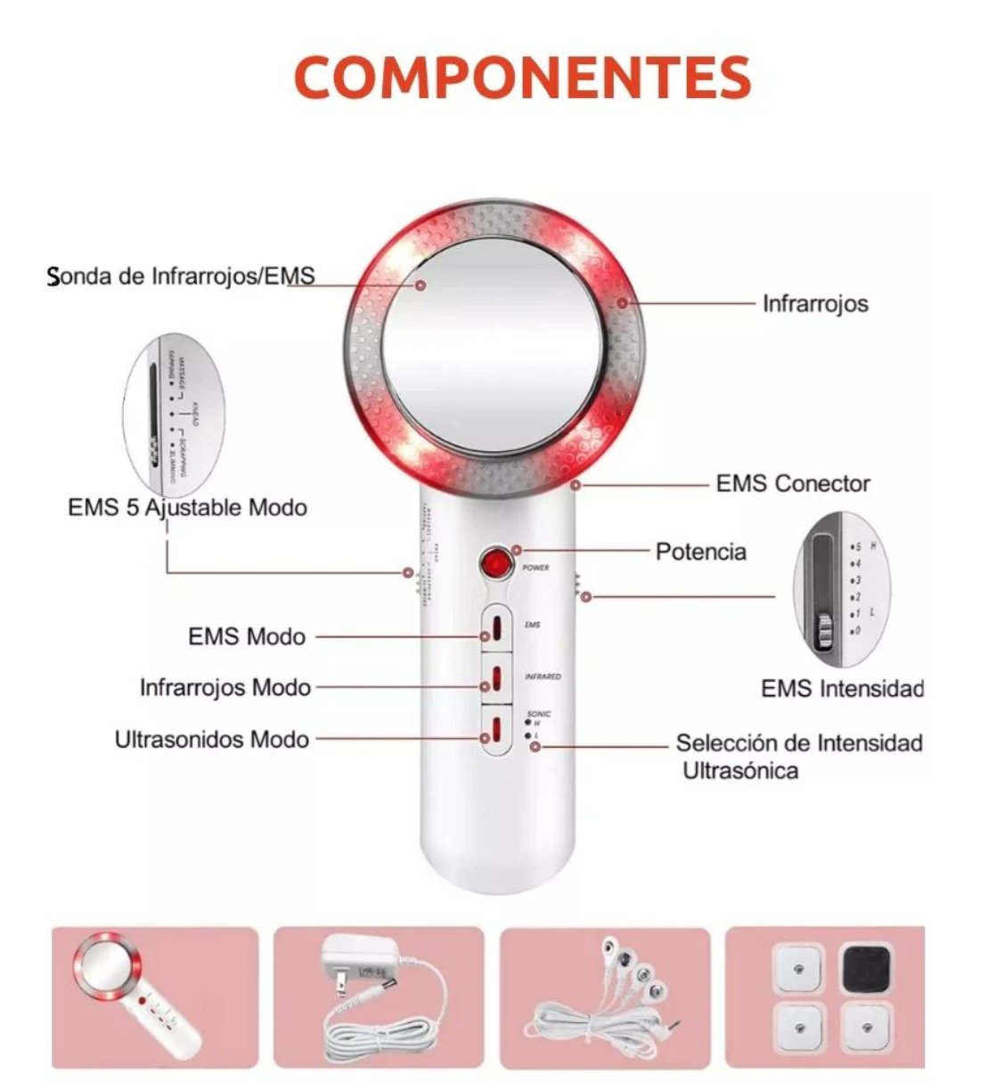 Quemador de Grasa Ultrasonido 3 en 1 LipoSonic